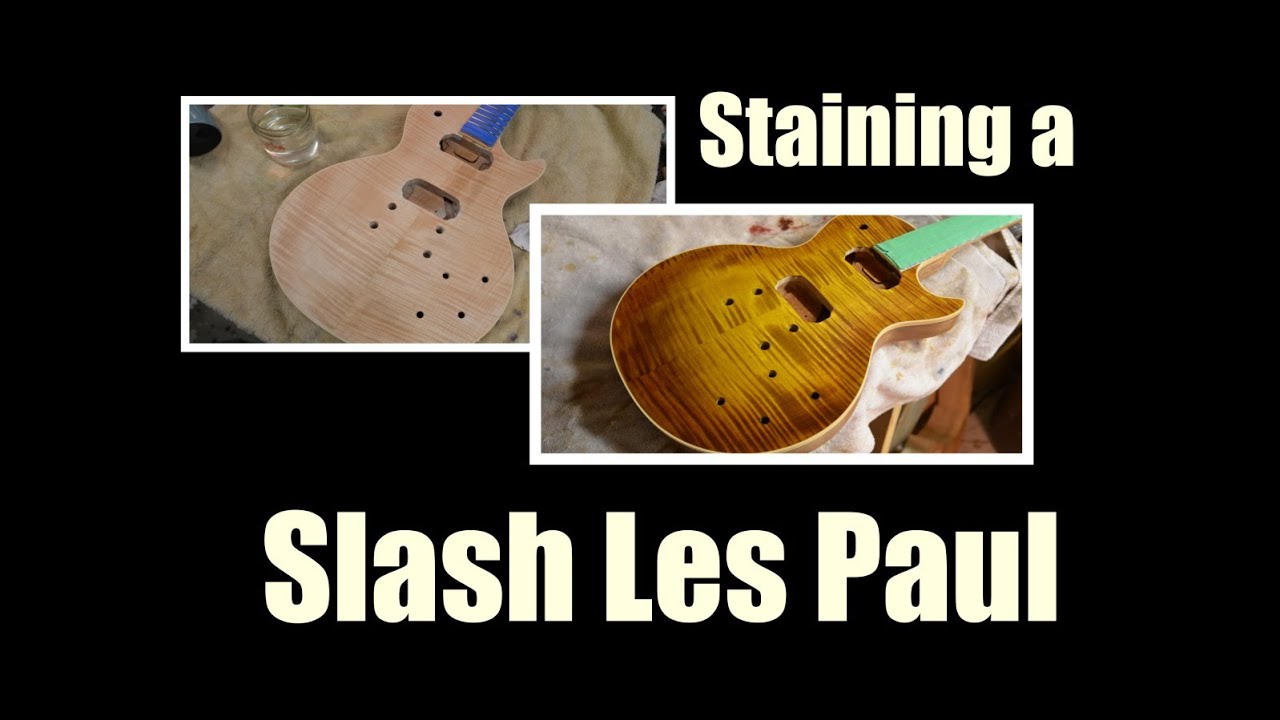 Урок по окрашиванию гитары Slash Les Paul от Keda Dyes Luthier Project и BigDGuitars