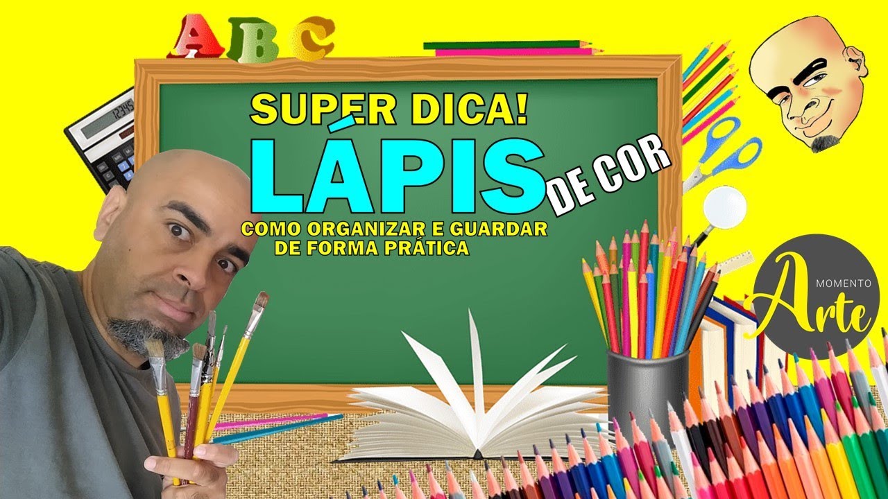 SUPER DICA Como organizar seus l&aacute;pis de cor
