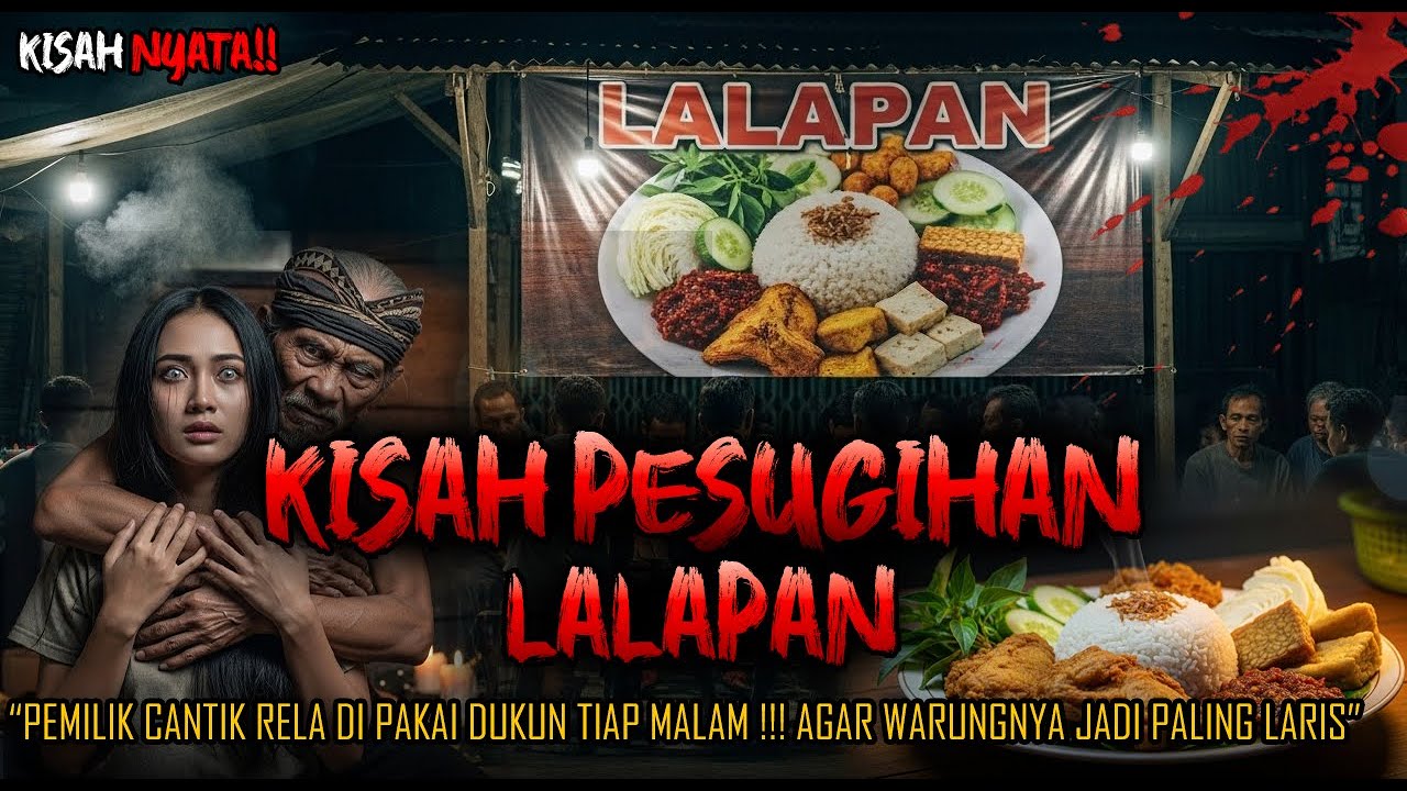 NGERI BANGETI!! KISAH PESUGIHAN LALAPANN, RELA DIPAKAI DUKUN SETIAP MALAM DEMI WARUNG LARIS