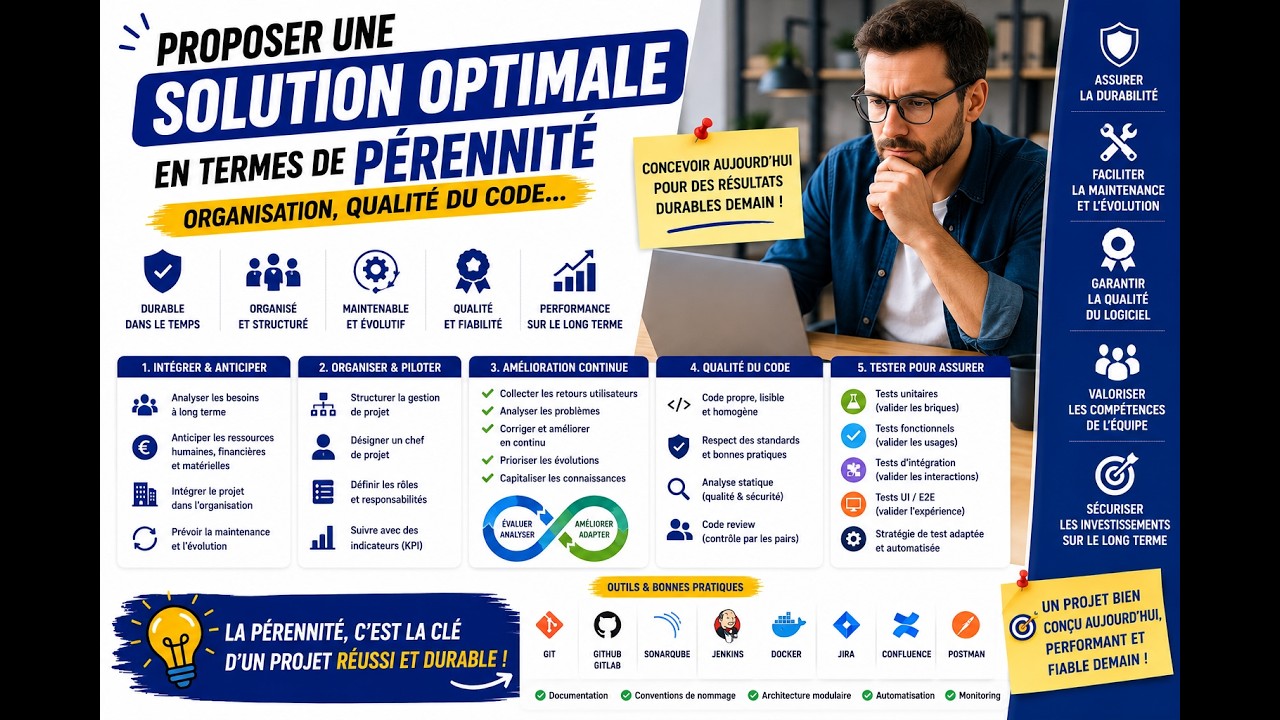 Proposer une solution optimale en termes de pérennité