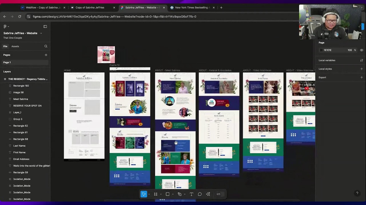 Finishing the first dev pass for SabrinaJeffries.com - Part 6