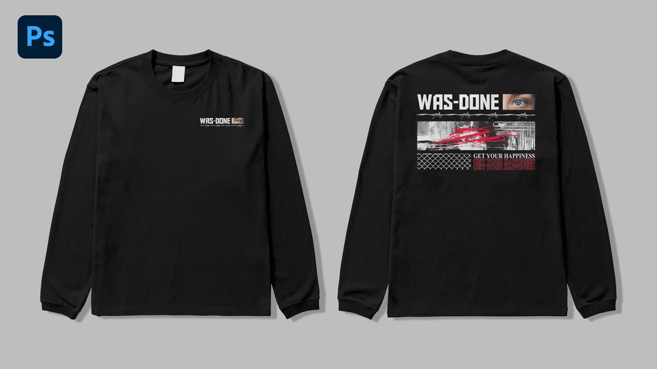 T-shirt Mockup | Long Sleeve T-shirt Mockup PSD Free Download