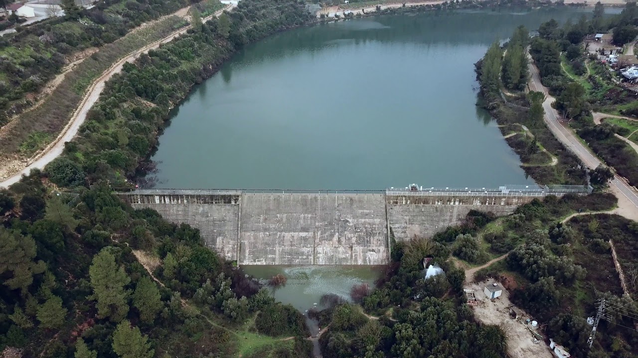 The Dam of Beit Zayit Israel 4k  Mavic pro
