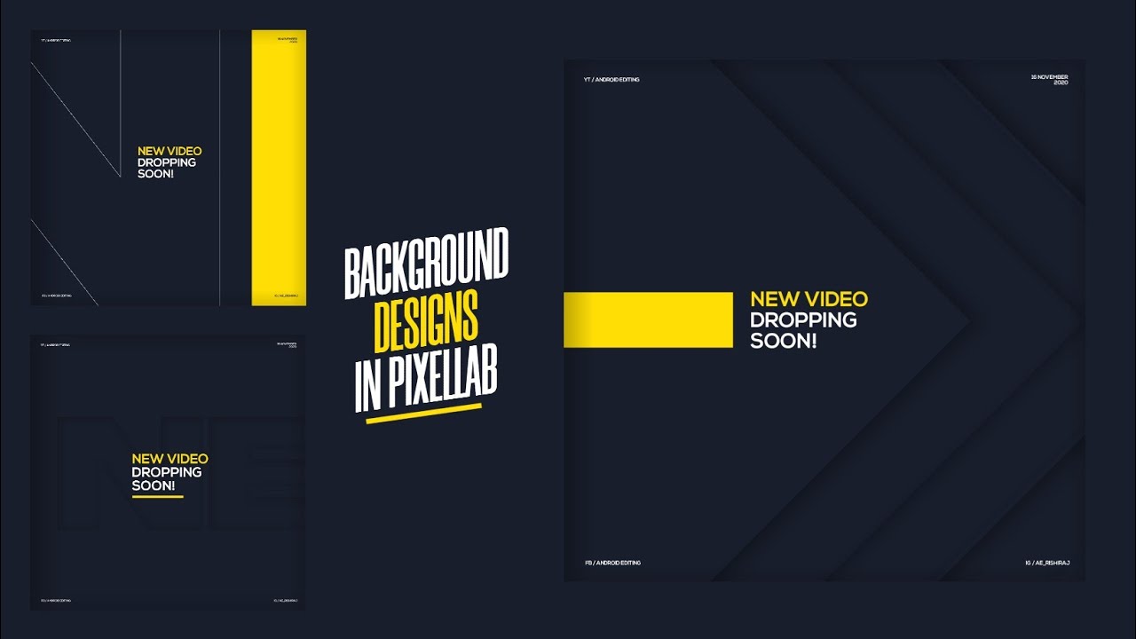 Background Designs For Youtubers & Designers In Pixellab | Rishiraj Designs