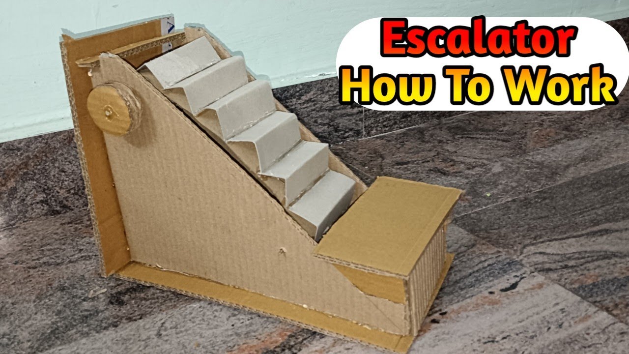 Escalator Working Model For Science Project ! How To Work Escalator Behind Of Science | #escalator