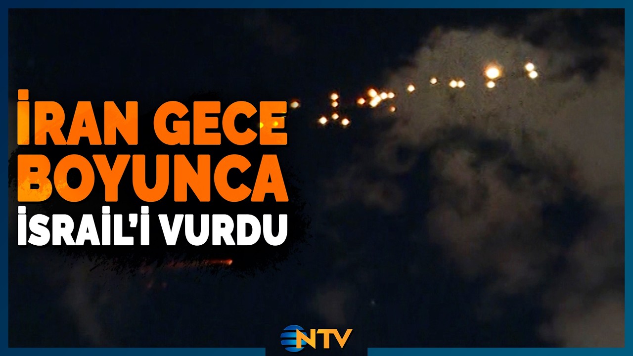 İran İsrail'i Gece Boyunca Vurdu, '1 Tonluk Füzelerle Vuracağız!' Açıklaması Geldi | NTV