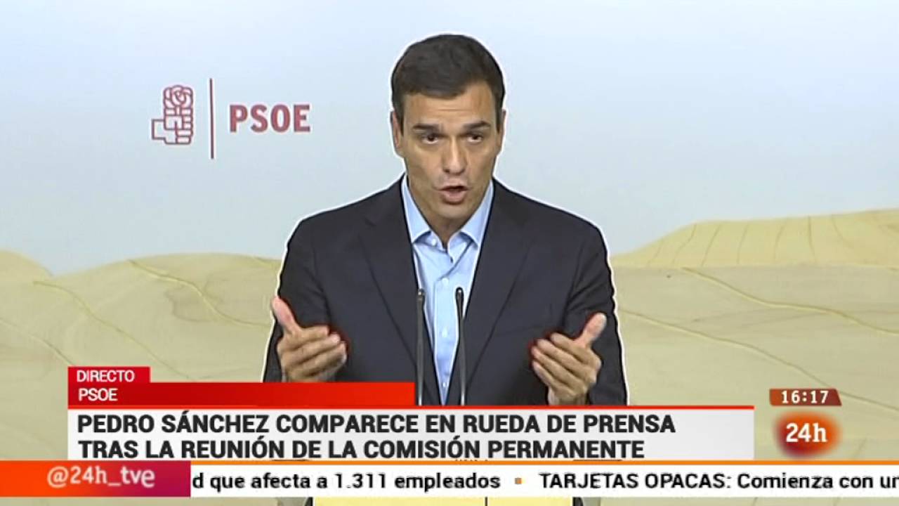 PEDRO S&Aacute;NCHEZ 'reta' a los BARONES del PSOE