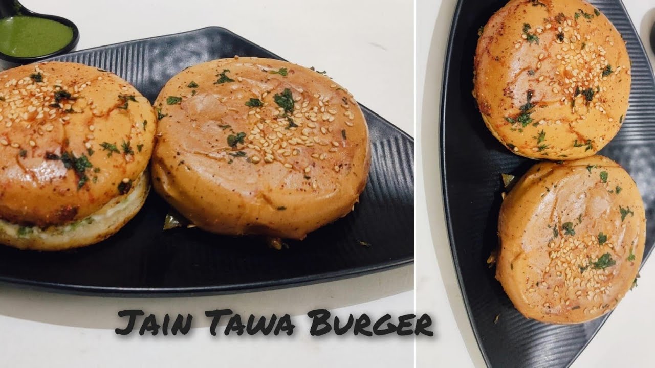 Jain Tawa Burger | Paneer Masala Burger | Street Style Burger |  Jain Veg Burger Recipe | Burger |
