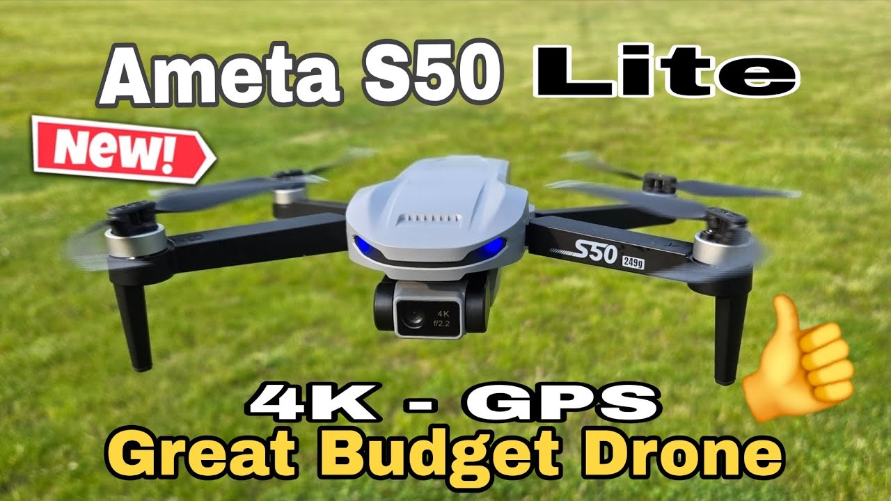 Ameta S50 lite - Brushless Mini Drone Test Flight (With GPS, 4K Camera (Ameta S20 Lite Upgrade 