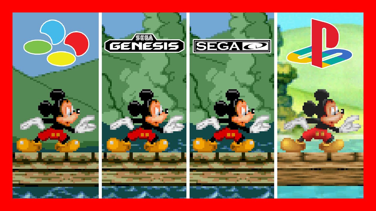 Mickey Mania 🐭 Versions Comparison 🐭 Super Nintendo | SNES, Genesis, Sega CD and PlayStation