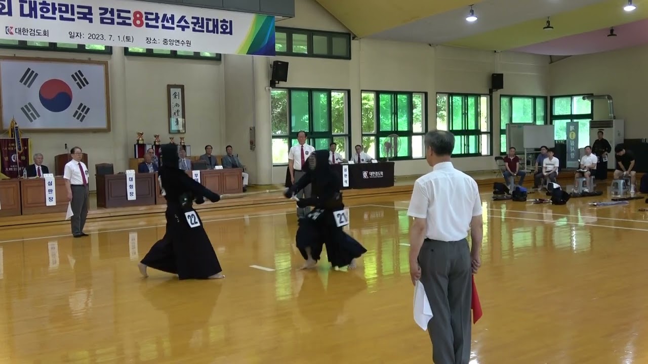 1회전 : 김정국 vs 정동진 [2023 검도8단 대회 | 검도V]