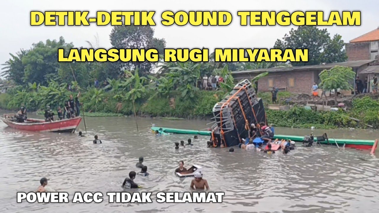 Detik-detik sound tenggelam acara nyadran Balongdowo sidoarjo