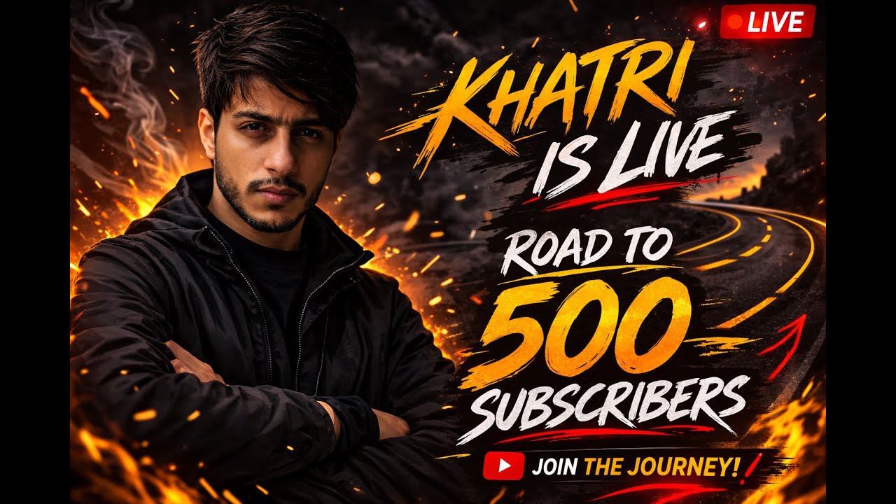 BGMI Live 🔴 Road to 500 Subscribers | Intense Gameplay | Conqueror Grind | Khatri Is Live