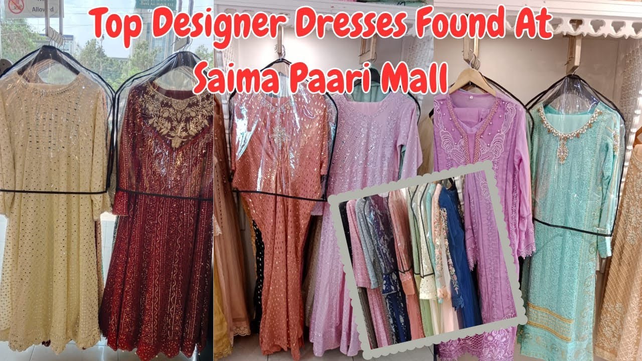 **Top Designer Dresses Found at Saima Pari Mall** Party wear Dresses | Designer Sequence Fabric🌸