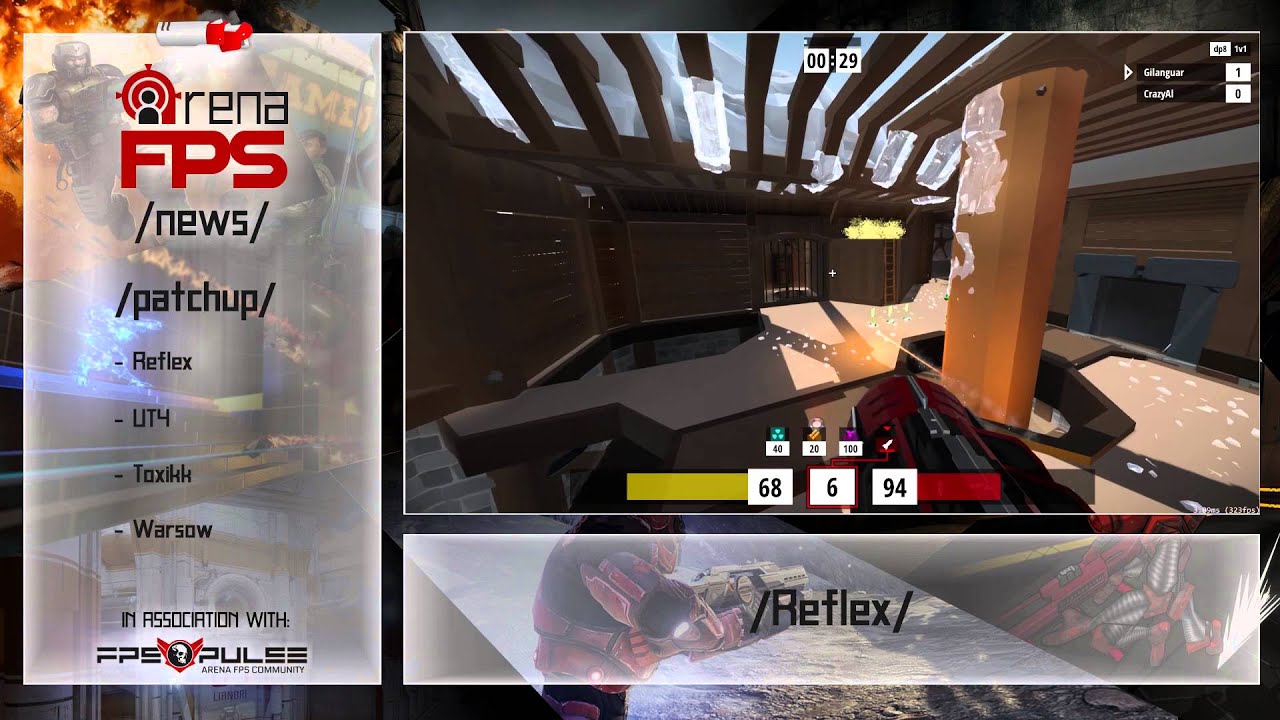 Arena FPS News 28 - Reflex 0.38, Warsow 2.0 and ESL looking at UT4