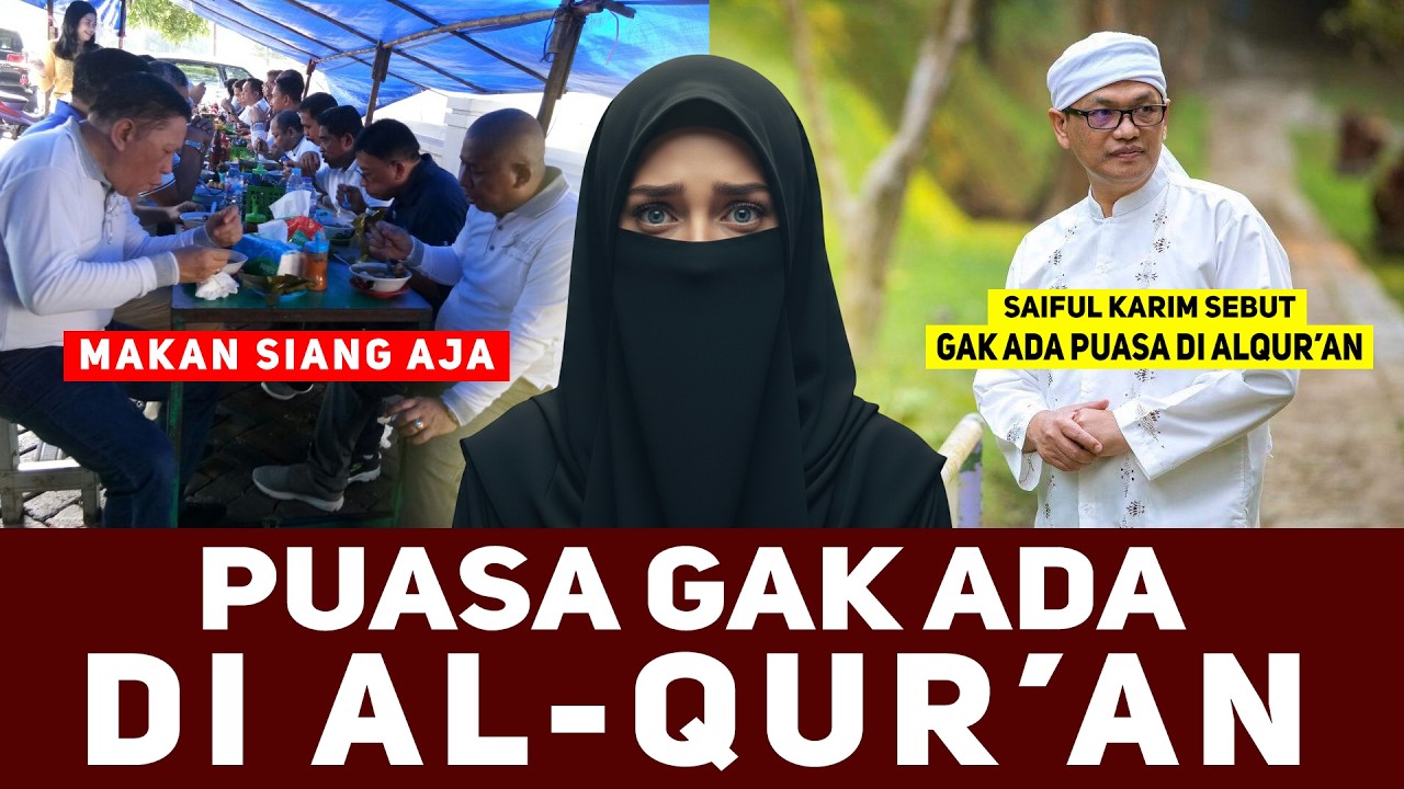 GAK ADA PERINTAH PUASA DI AL-QUR'AN?! Bongkar Logika Sesat Saiful Karim yang Bikin Geger!
