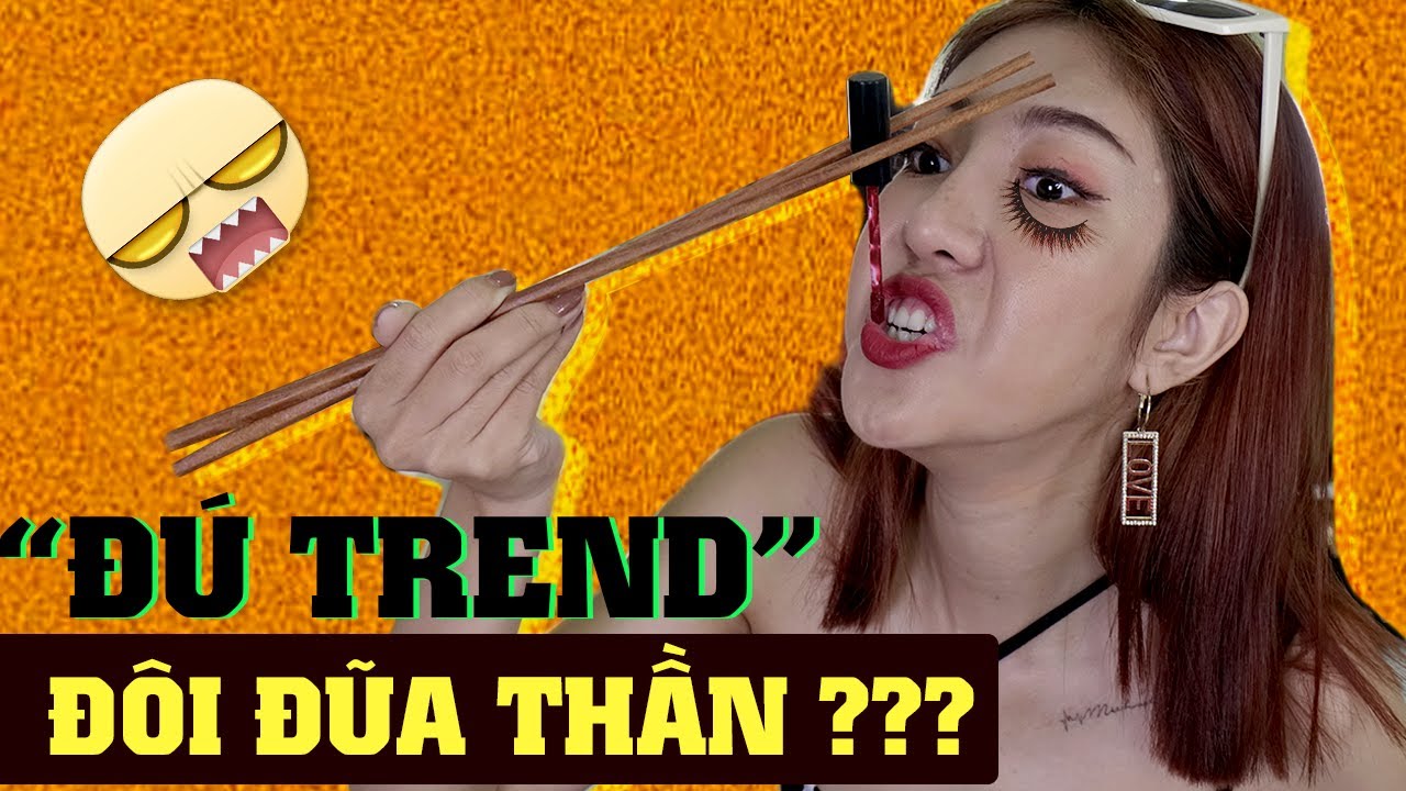 Đú Trend Makeup Bằng Đũa Và Cái Kết Hú Hồn [Vanmiu Beauty]