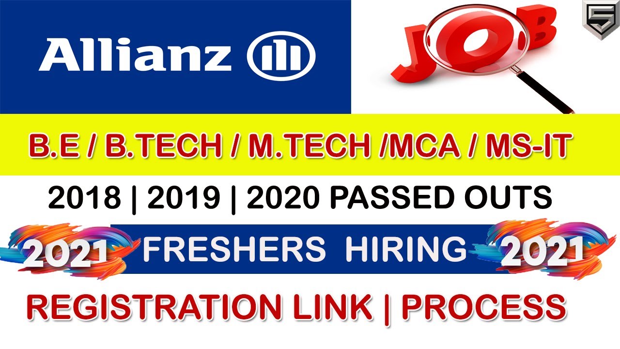 #Allianz freshers Hiring Trainee2021 | 2018,2019,2020 passed outs | Regsitration Link | How to Apply