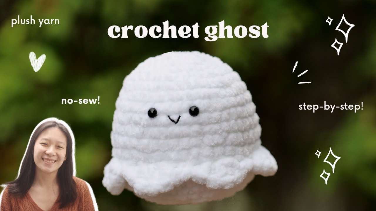 Easy Amigurumi Plush Ghost Crochet Tutorial | NO-SEW!