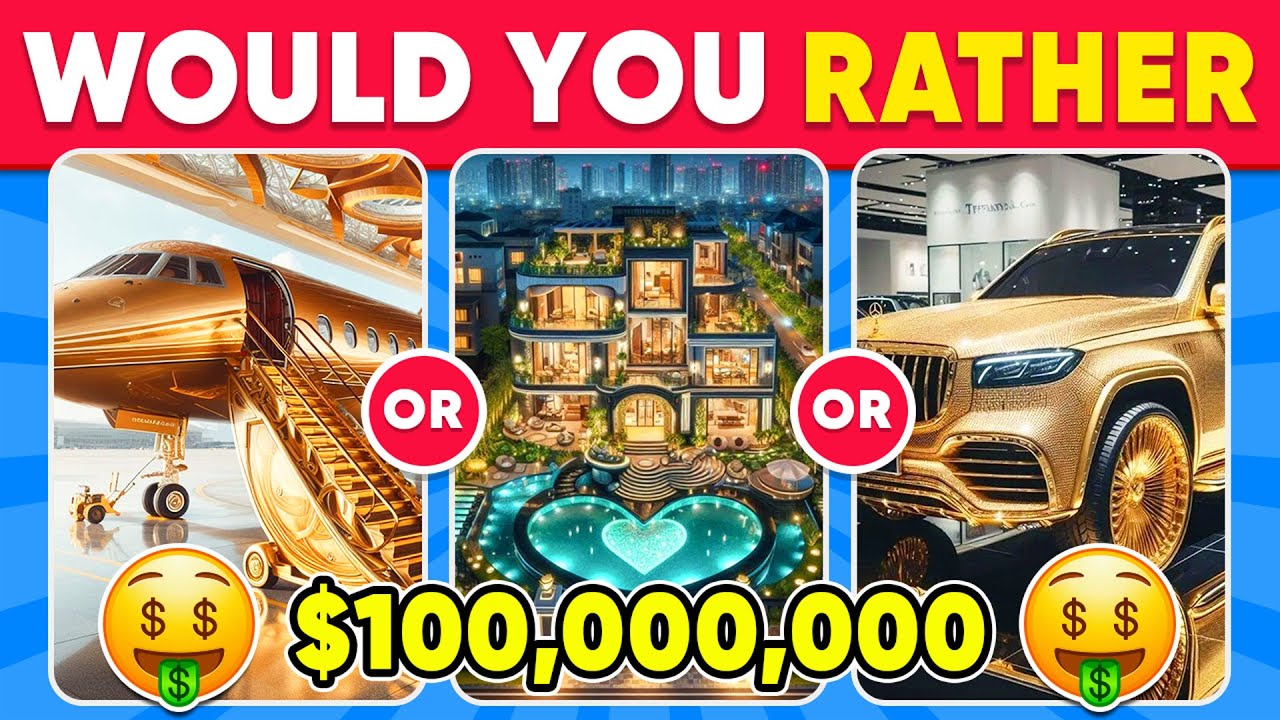 Would You Rather - Build Your $100,000,000 Luxury Mansion 🏡✨💖💎 Daily Quiz