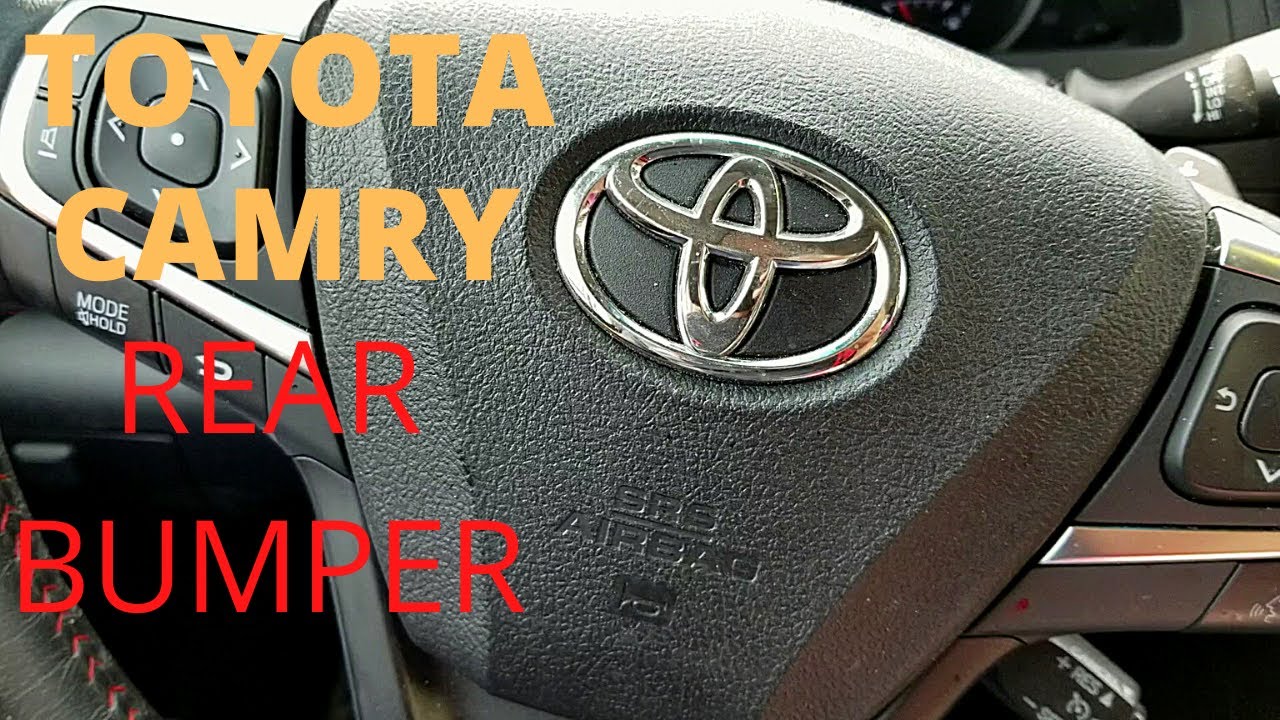 TOYOTA CAMRY rear bumper removal. ( 2017 )