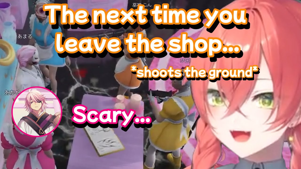 Akari holds her customer hostage with the other maids【MadTown GTAV】