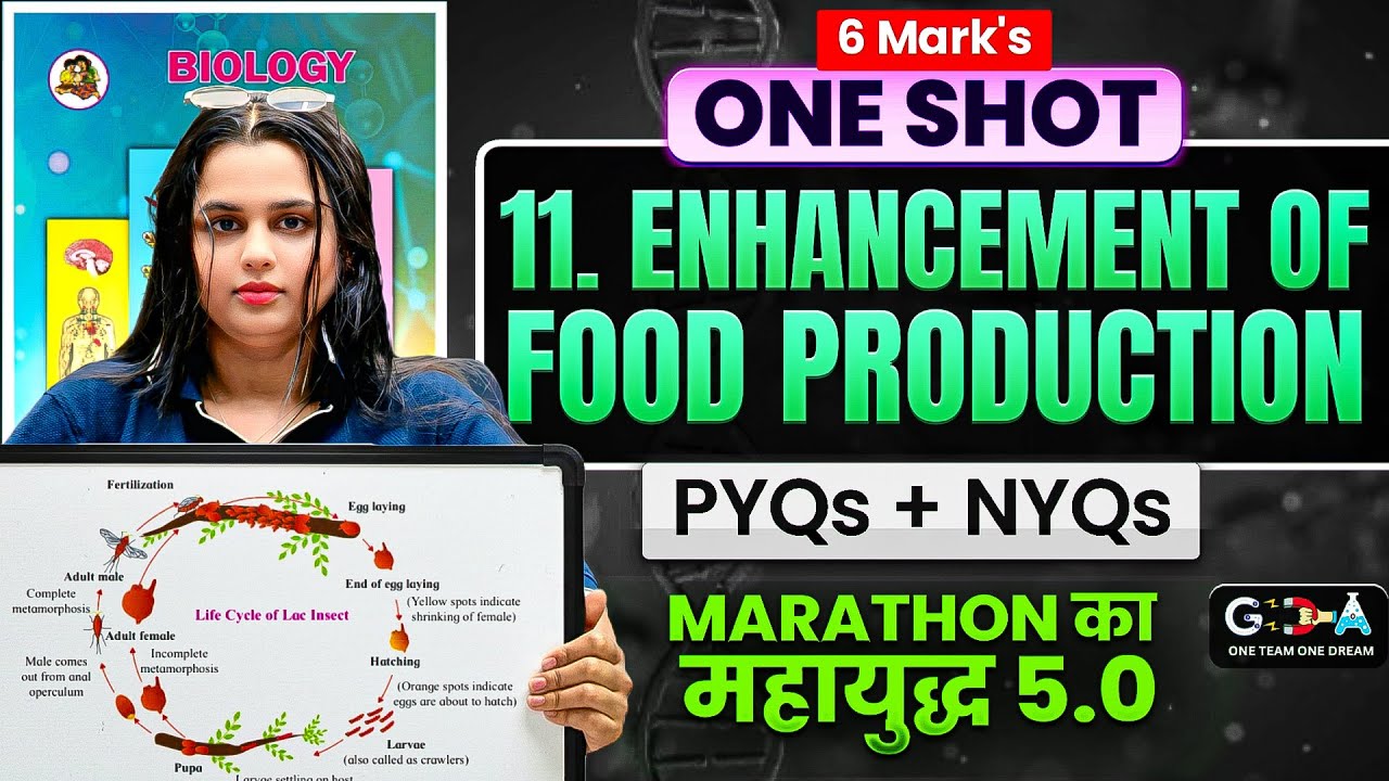 11.Enhacement in Food Production | ONE SHOT 8 Mark's + PYQs + NYQs Marathon का महायुद्ध  ASC