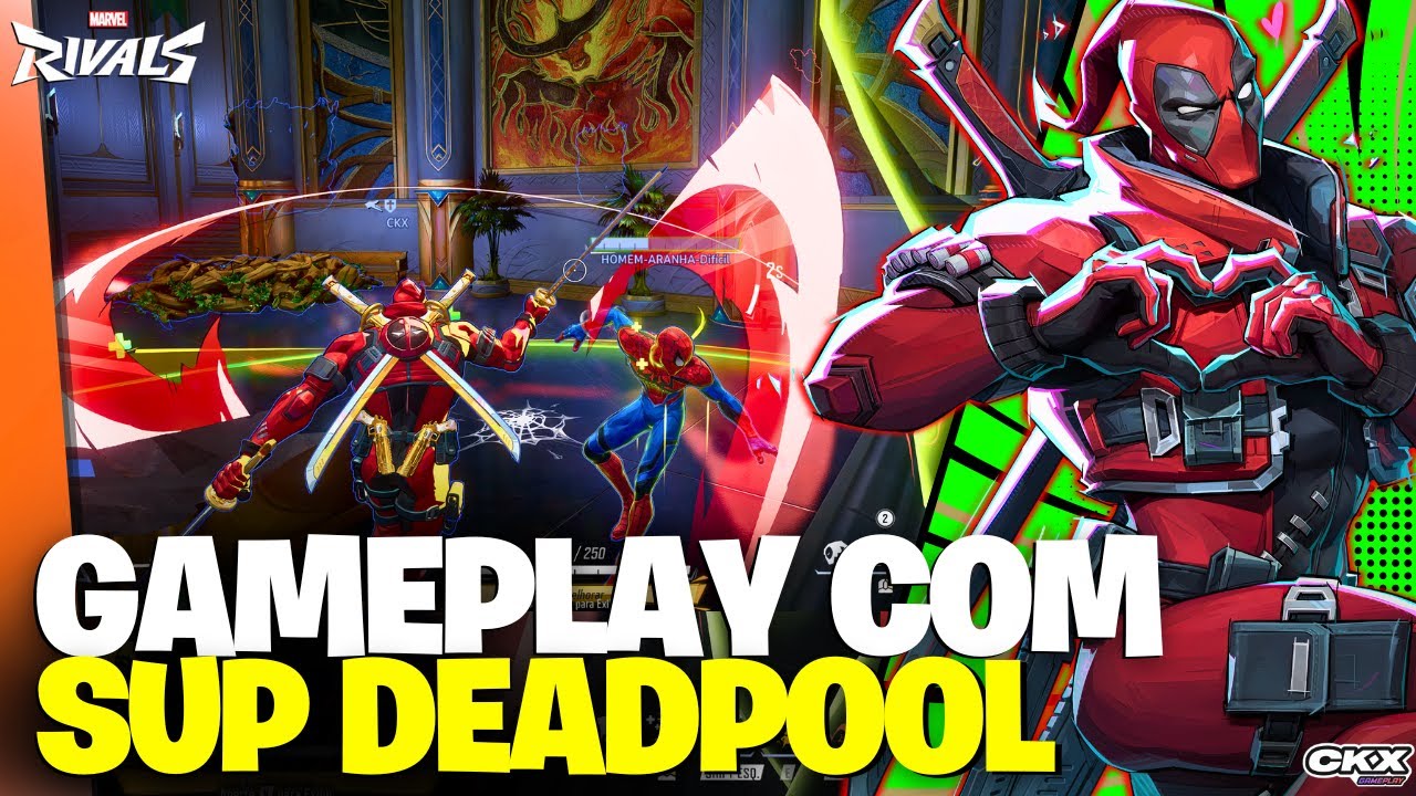 GAMEPLAY ANTECIPADA COM O DEADPOOL SUP NO MARVEL RIVALS