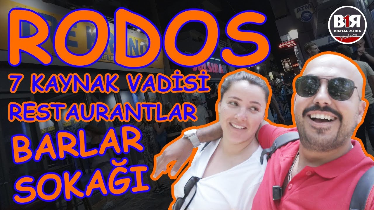 RODOS GEZİSİ 2022 / Barlar Sokağı - İçki Fiyatları - Restaurantlar - 7 Kaynak Vadisi ( PART 2 )