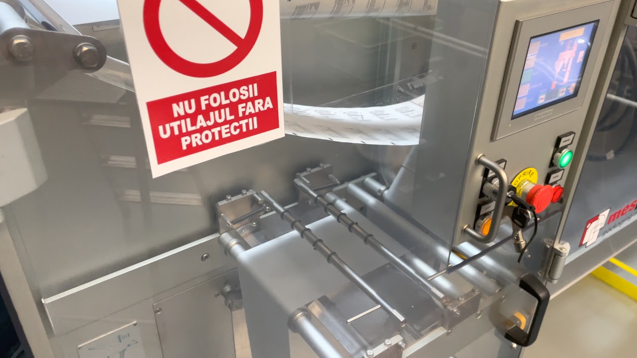Mespack H 130 sachet filler - test run