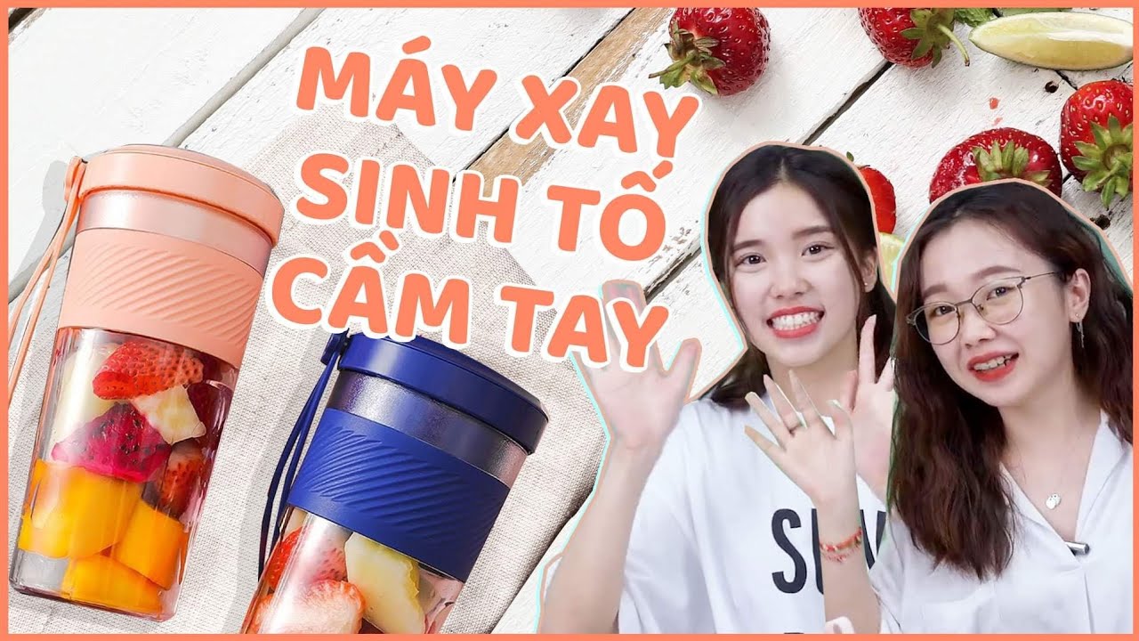 EmCheck - MÁY XAY SINH TỐ CẦM TAY | 1 số đầy máu và nước mắt của Mi và Vi