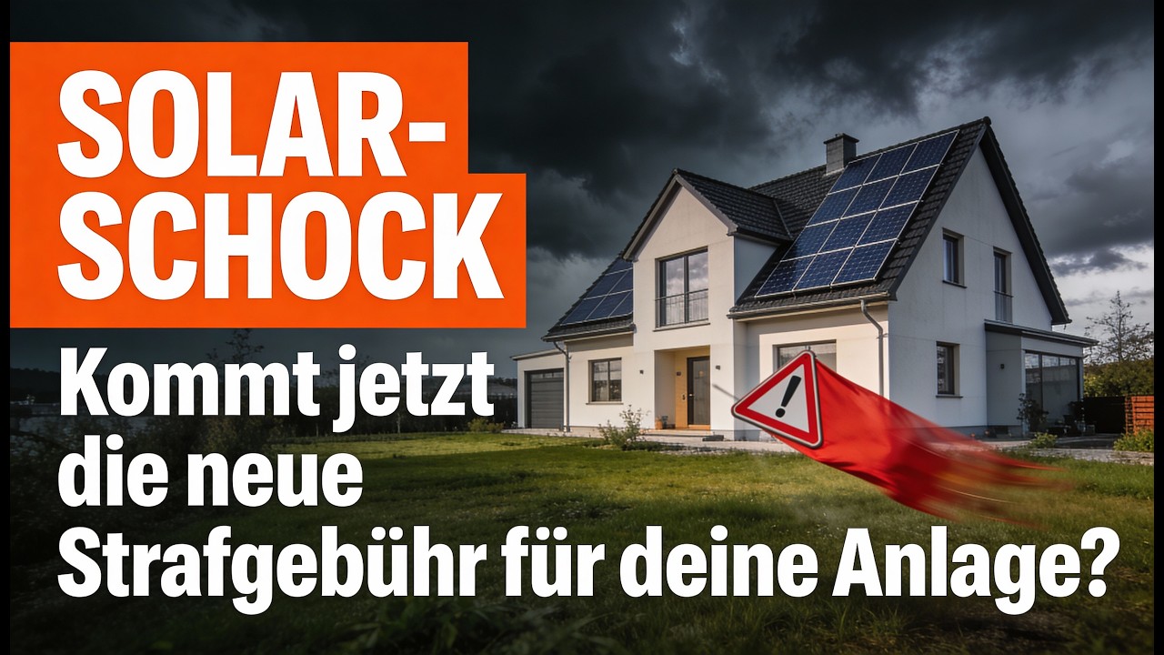 SOLAR-SCHOCK: Kommt jetzt die neue Strafgeb&uuml;hr f&uuml;r deine Anlage?