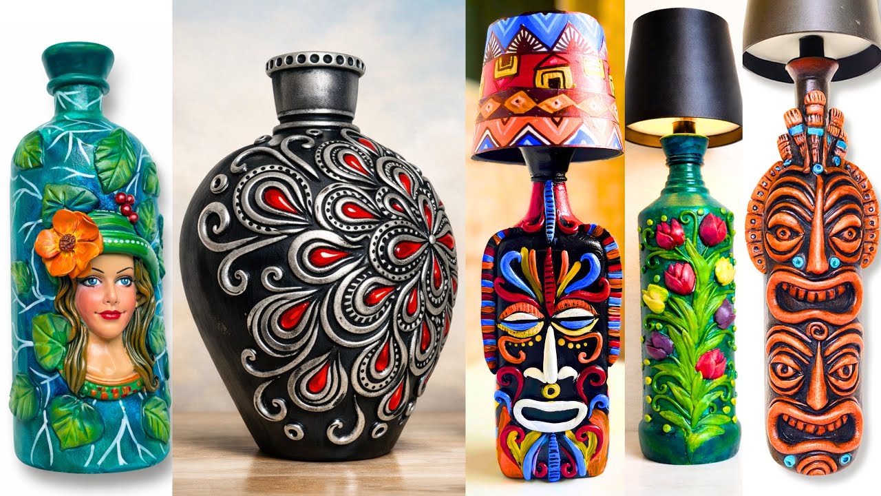 Don’t Throw Glass Bottles! 5 Stunning DIY Crafts That Look Expensive 😍