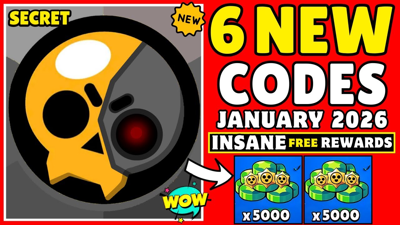 🎁 JANUARY FREE CODES 🎁 BRAWL STARS QR CODES 2026 | BRAWL STARS CODES 2026