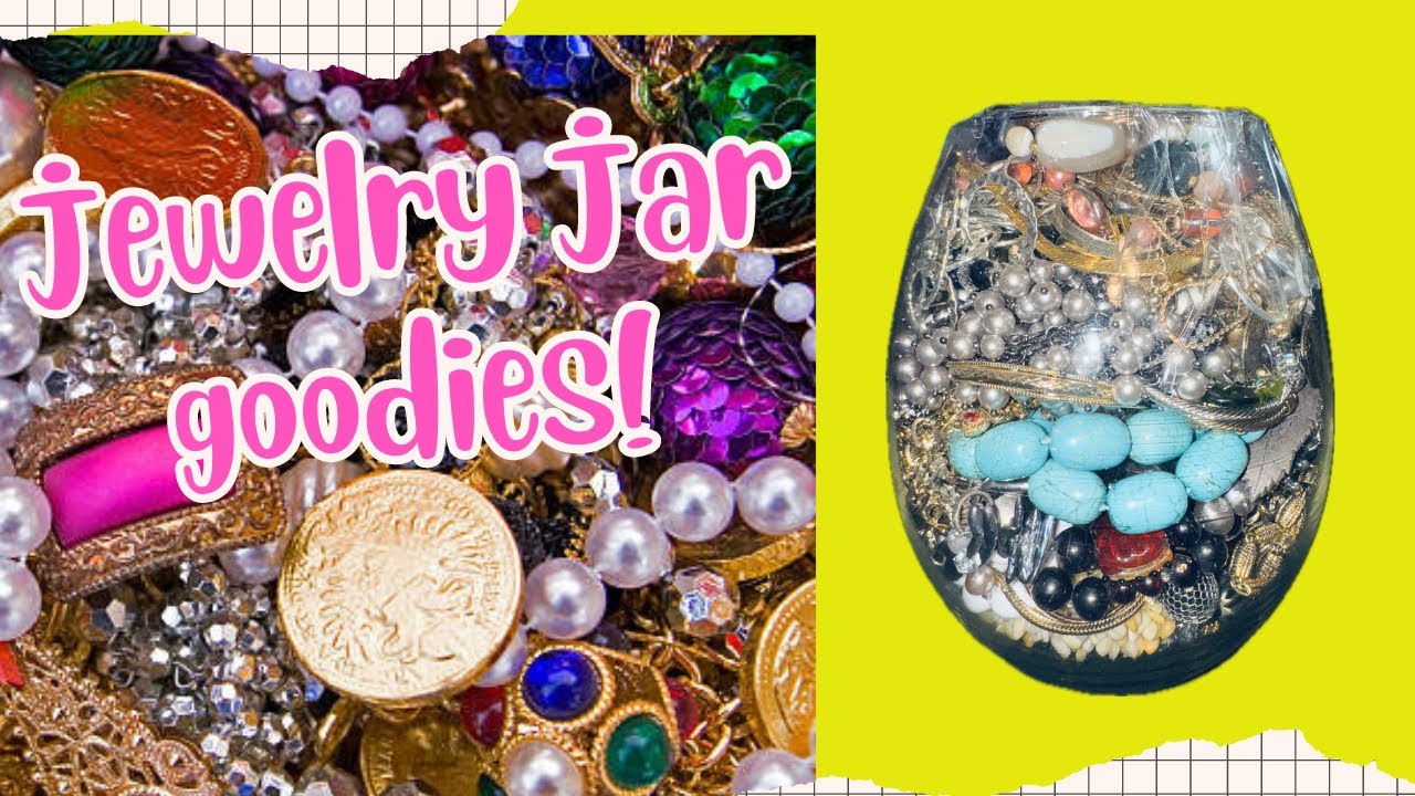 5/2 Open a Jewelry jar with strange finds and Judith Ripka! #jewelry #jewelrydesigner #jewelryjar