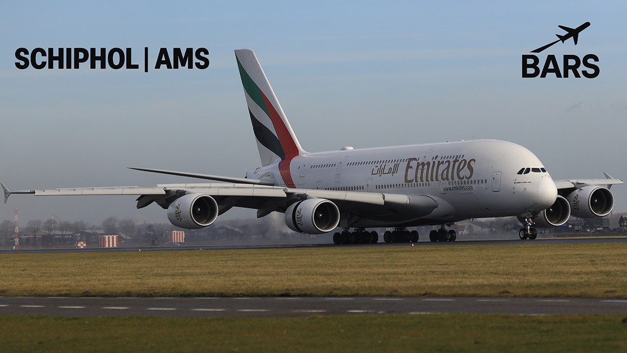 Landings 08.02.2026 AMS Schiphol B777 B787 A330 A380 ATC LIVE
