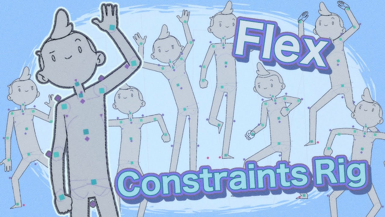 Flex - Toon Boom Harmony Rig made with constraints [Link in description]