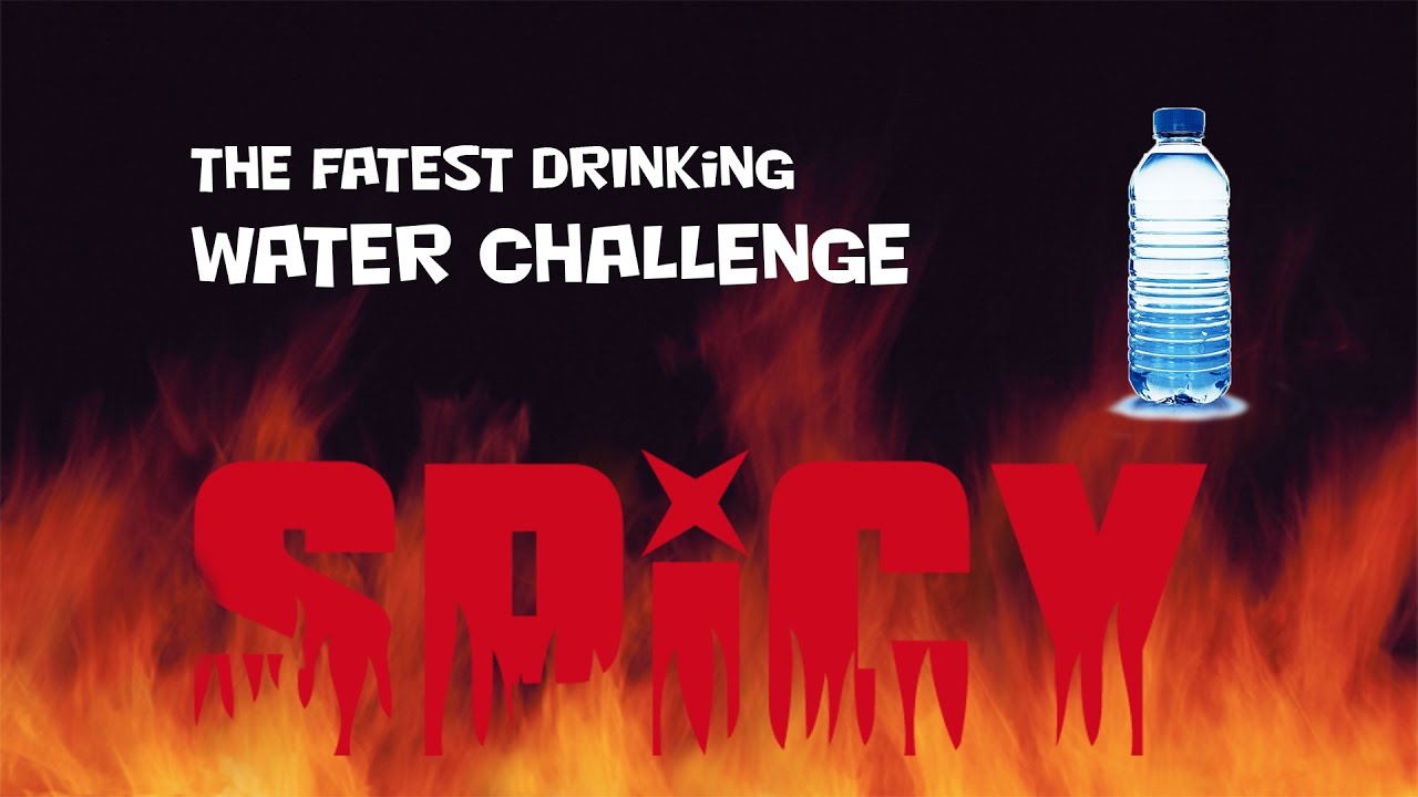 The fastest drinking water challenge!!! SPICY SAUCE CHALLENGE!!!