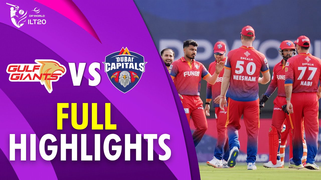 Full Highlights | Gulf Giants VS Dubai Capitals | Match 23 | DP World ILT20 | M3Y1J