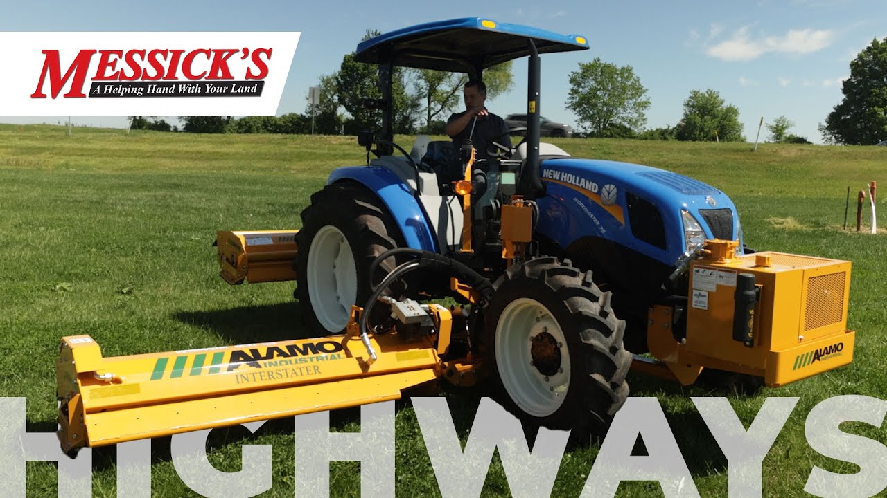 Unique Highway Mowing Tractors | New Holland Workmaster 75 & Alamo Interstater