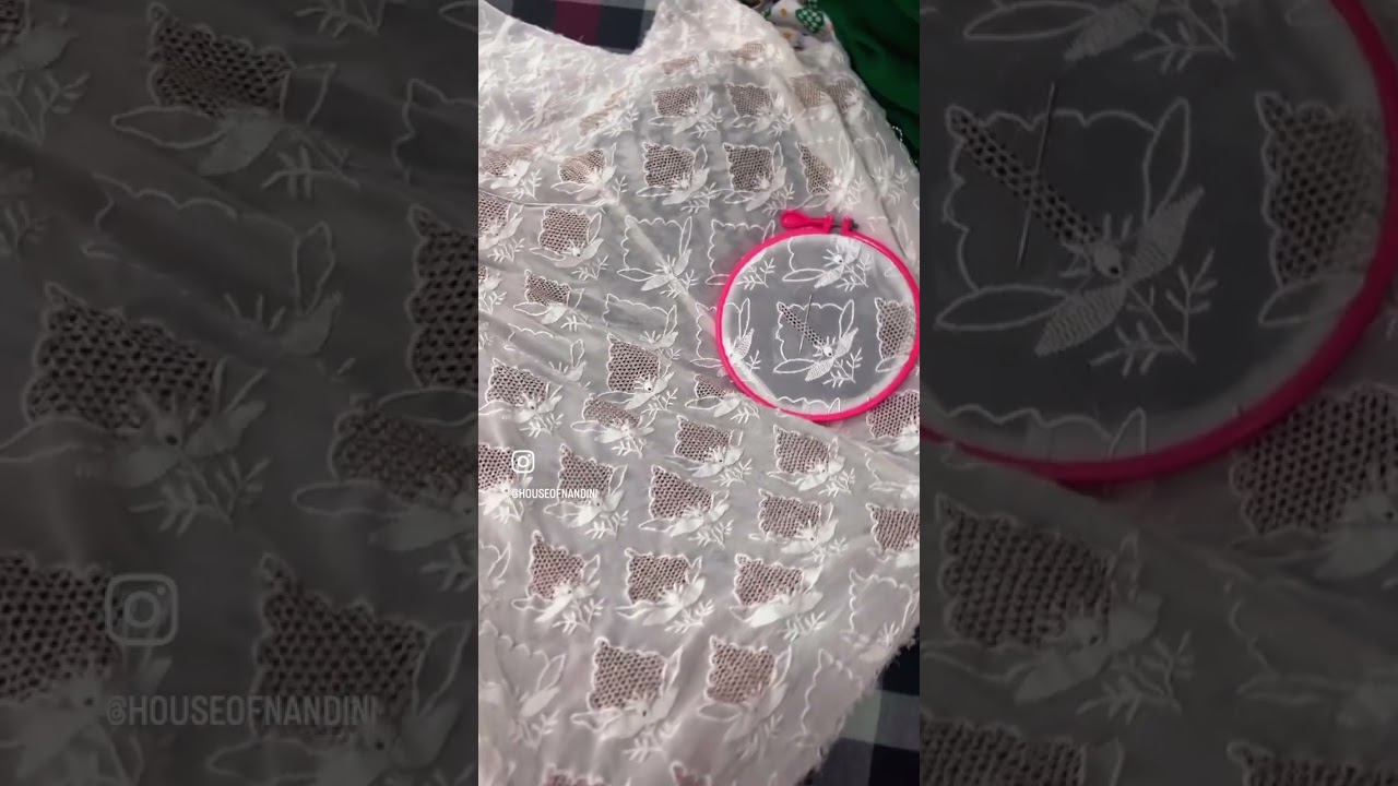 ✨ Jaali Work in Chikankari — Hawa aur Umeed se Buna Hunar ✨Jaali work is the soul of Chikankari —