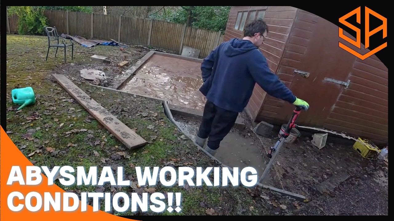 CONCRETING SLABS IN TERRIBLE CONDITIONS