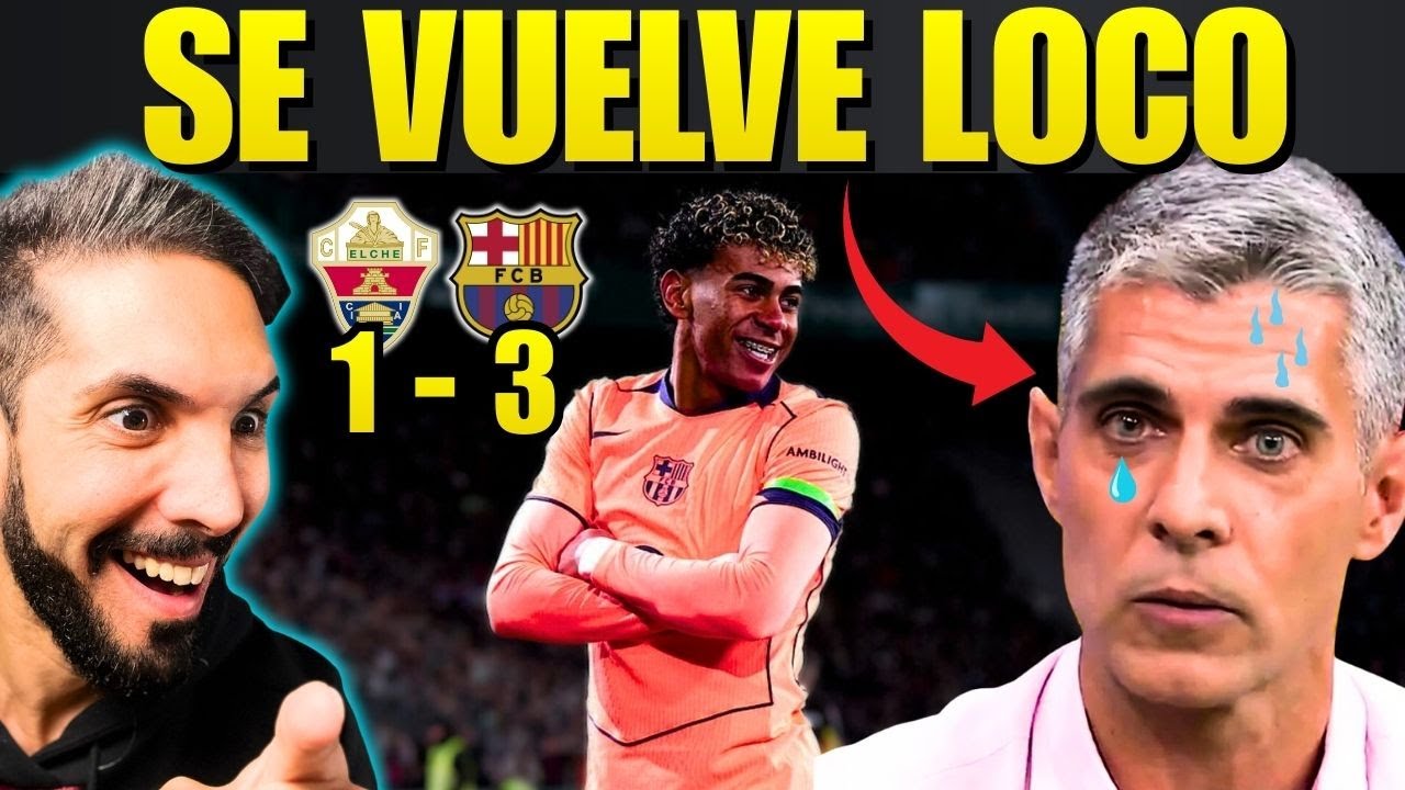 LAMINE YAMAL ARRASA al ELCHE y HUNDE a JOSE LUIS SANCHEZ ¡Y HABLA de ROBO del BARÇA!