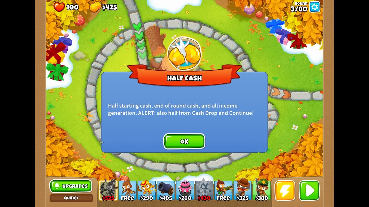 [Bloons TD 6+] Tree Stump - Half Cash (No Monkey Knowledge, Primary Only) 