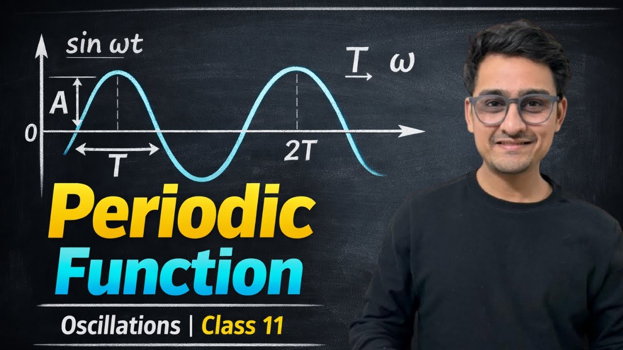 Periodic function in oscillations class 11 physics 