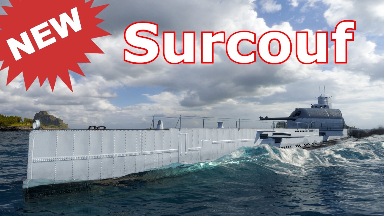 Surcouf : New French Submarine.
