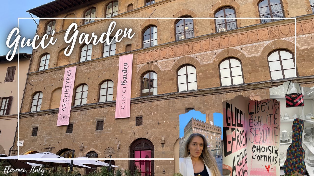 GUCCI GARDEN FLORENCE - Come to the Gucci Archetypes Exhibition with me | Gucci vlog | Lesley Adina