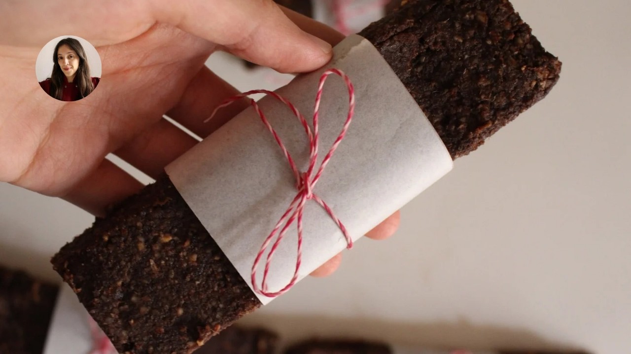 Barritas de frutos secos y dátiles - sin azúcar refinada, sin gluten y veganas