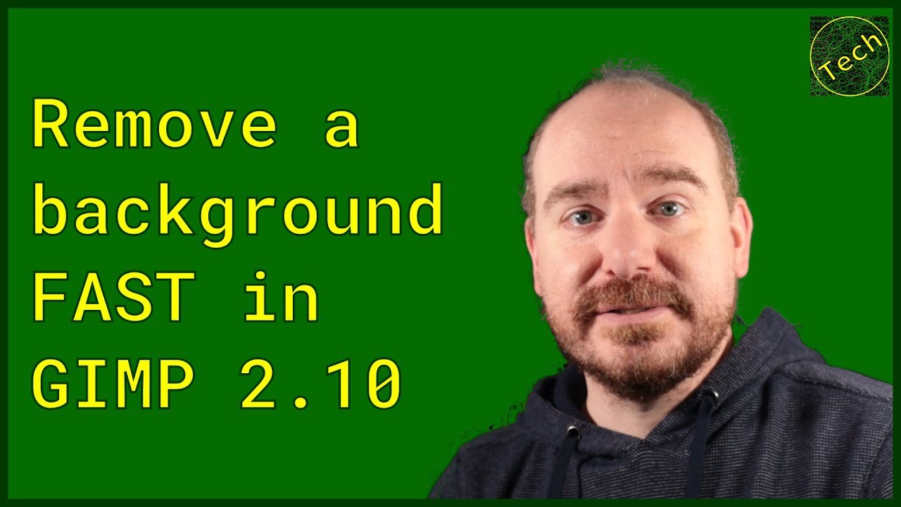 Remove a background FAST in GIMP 2.10