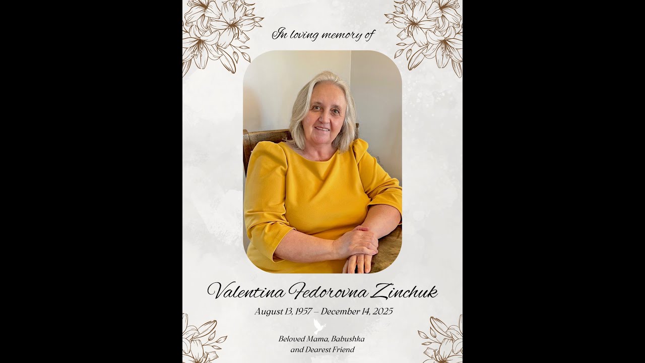 19 Декабря 2025 - Похоронное Служение - Valentina Fedorovna Zinchuk